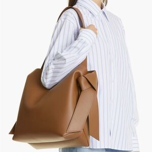Acne Studios Camel Brown Leather Tote